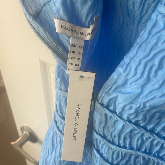 NWT Rachel Gilbert Blue Sophy Dress, US 2 - Picture 6 of 7